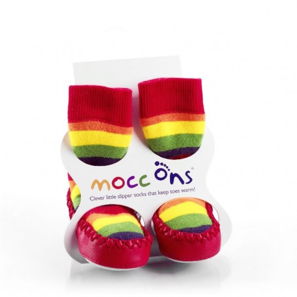 Καλτσοπαντόφλες Βαμβακερές 12-18 Μηνών Mocc ons RAIN Sock Ons MO12