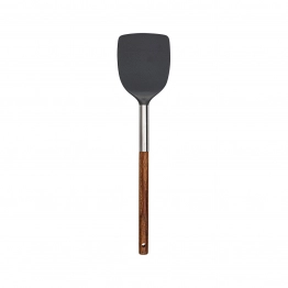 Σπάτουλα Πλαστική Νάυλον-Ξύλινη Γκρι Stone PBT Estia 8,2x6,1x35,2εκ. 01-2671