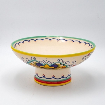 Διακοσμητικό Μπωλ Κεραμικό Μπεζ-Multi Με Λεμόνια 26,5x13,5εκ. ESTHETI 819-00185