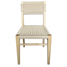 Καρέκλα Monet pakoworld σχοινί μπεζ-φυσικό πόδι