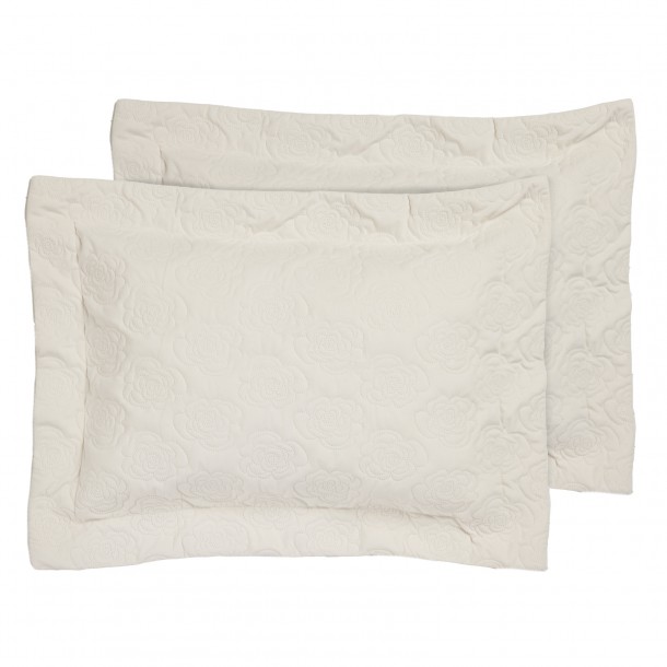 Ζεύγος Μαξιλαροθήκες Microfiber 50x70+8εκ. Happy 0288 White Das Home