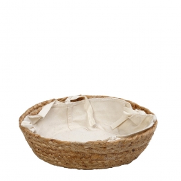 Ψωμιέρα Jute-Cotton Μπεζ ESPIEL 33x33x8εκ. AMN104