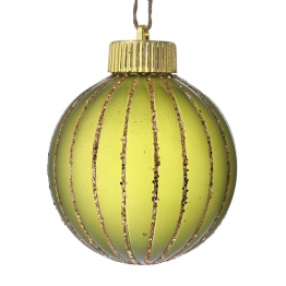 Χριστουγεννιάτικη Μπάλα Πλαστική Ανοιχτή Πράσινη 9εκ. iliadis 81714