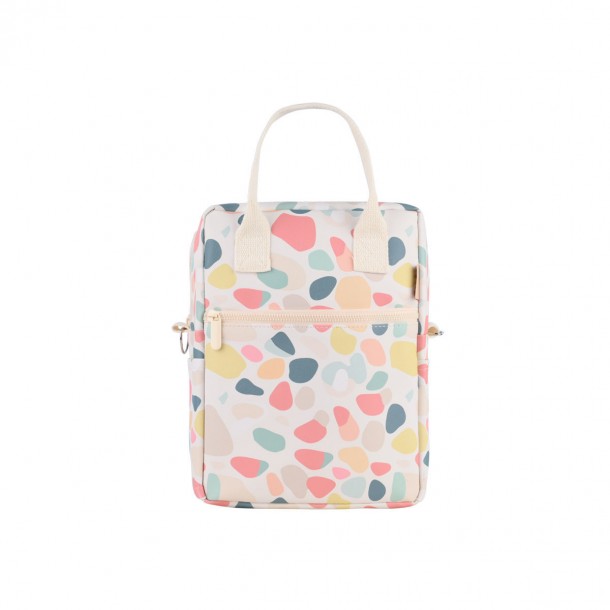 Τσάντα Φαγητού Ισοθερμική PVC Leather Hue Pebbles 7lt-20x14x27εκ. Save The Aegean Estia 01-32944