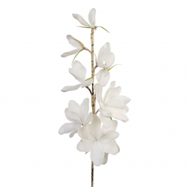 Κλαδί Με Λουλούδια Λευκά Art Et Lumiere 80εκ. 02789