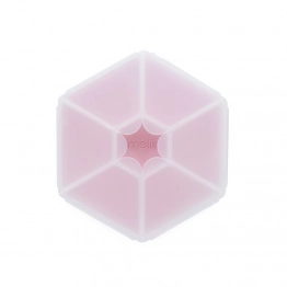 Φαγητοδοχείο Πλαστικό Με 6 Χωρίσματα Snackle Box Hexagon Pink Melii MEL23700