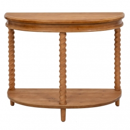 Κονσόλα Ημικύκλια Ξύλινη Καφέ 97x40,5x66εκ. iliadis 88970