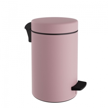 Καλάθι Απορριμμάτων 10lt-Φ20x37εκ. Soft Close Ανοξείδωτο Matte Pink Pam & Co 2037-303