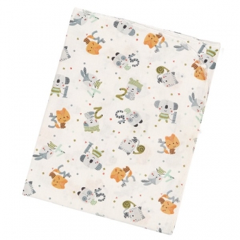 Πάνα Βαμβακερή Bebe 80x80εκ. Numbers Green 30086