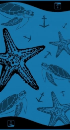 Πετσέτα Θαλάσσης 2 Όψεων Βαμβακερή Βελουτέ 87x165εκ. Ζακάρ 239 DimCol