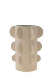 Βάζο Μπεζ 18x16,5x23,5εκ. Zen Collection 24.21.50185
