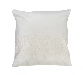 Διακοσμητικό Μαξιλάρι Βαμβάκερό Λευκό ESPIEL 45x45εκ. ARF208
