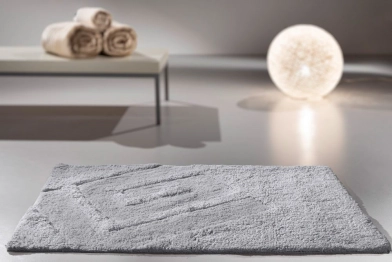 Ταπέτο Μπάνιου Βαμβακερό Trivia Silver 70x120εκ. Guy Laroche