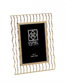 Κορνίζα Μεταλλική Χρυσή ESPIEL 13x18εκ. FAM314