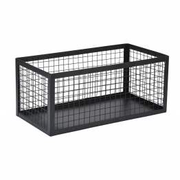Καλάθι Οργάνωσης Μεταλλικό Μαύρο 30x15,5x13εκ. Cage Estia 02-27667