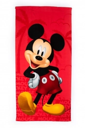 Πετσέτα Θαλάσσης Παιδική Microfiber 70x140εκ. Mickey 27 Red Disney DimCol