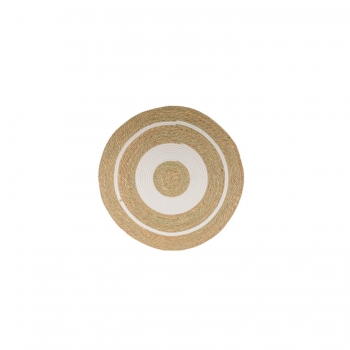 Χαλάκι Ψάθα Natural-Λευκό 80εκ. Zen Collection 24.7.49632