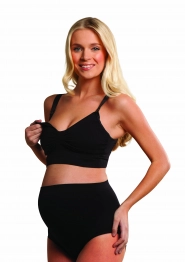 Σουτιέν Εγκυμοσύνης-Θηλασμού CarriGel™ Χωρίς Ραφές Πολυαμίδη-Ελαστάνη Μαύρο Small Carriwell CW3120