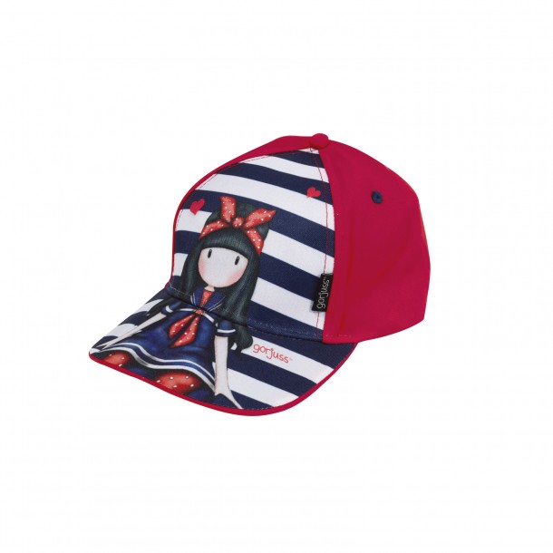 Καπέλο Τζόκεϊ Βαμβακερό One Size 5810 Κόκκινο-Λευκό-Μπλε Santoro
