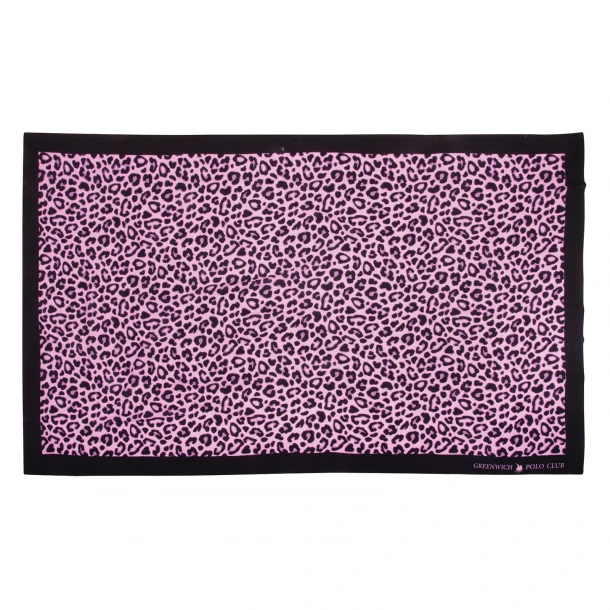 Παρεό Θαλάσσης Rayon 110x180εκ. Essential 4037 Μαύρο-Ροζ Greenwich Polo Club