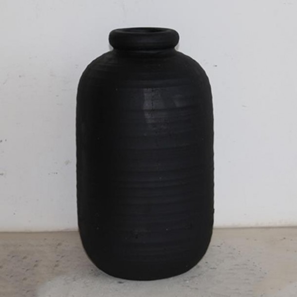 Βάζο Κεραμικό Μαύρο 25x25x42,5εκ. ESTHETI 752-20264