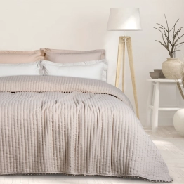 Κουβερλί Microfibre Μονό 160x240εκ. Happy 9625 Σπαγγί Das Home