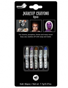 Σετ 5 Μολύβια Βαφής Προσώπου Horror 7,7gr Carnavalista 5-162