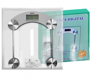 Ζυγαριά Σώματος Ψηφιακή Γυάλινη 30εκ. Homie 81-1013