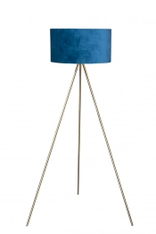 Φωτιστικό Επιδαπέδιο Με Χρυσό Τρίποδο & Μπλε Καπέλο 45x148εκ. Zen Collection 19.36.44402