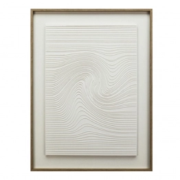 Πίνακας Σε 3D Καμβά Mdf-Ps Plastic Λευκός ESPIEL 60x3x80εκ. FAL401