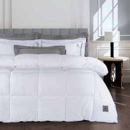 Πάπλωμα Microfiber Μονό 160x240εκ. Essential 3422 Λευκό Greenwich Polo Club