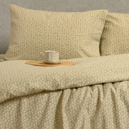 Ζεύγος Μαξιλαροθήκες Φανελένιες 53x72εκ. Elise Greige Winter Line Melinen 20005116