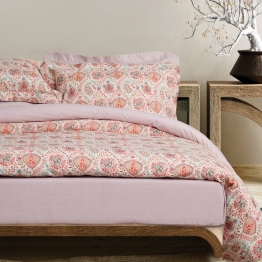 Σετ Σεντόνια Polycotton Μονά Με Λάστιχο 120x200+35εκ. Casual 5437 Multicolor Das Home