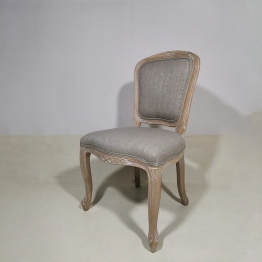 Καρέκλα Ξύλινη-Υφασμάτινη Μπεζ-Γκρι 52x49x48/95εκ. MSA 20-77-600