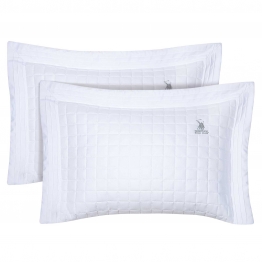 Ζεύγος Μαξιλαροθήκες Microfiber 50x70+8εκ. Classic 2354 Λευκό Greenwich Polo Club