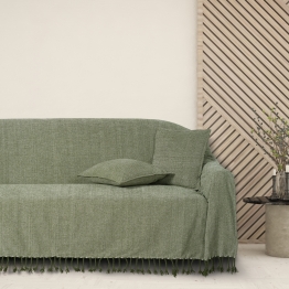 Ριχτάρι Chenille Διθέσιος 180x250εκ. Throws Line 0273 Olive Das Home