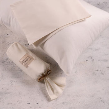 Ζεύγος Μαξιλαροθήκες Βαμβακερές 50x70εκ. Μονόχρωμες Ecrou Urban Line Melinen 20003152