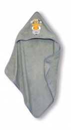 Κάπα Με Κουκούλα Βαμβακερή Bebe 75x75εκ. Puppy Silver SBaby