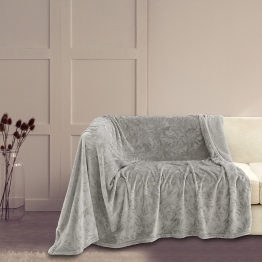 Ριχτάρι Flannel Τριθέσιου 170x300εκ. Aria Silver Melinen 20003807