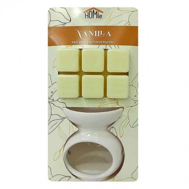 Αρωματιστής Με Wax Melt 6 Κύβοι Βανίλια Homie 22-3037