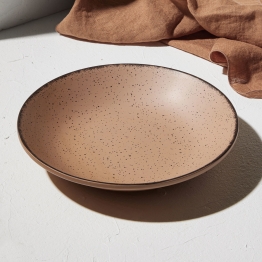 Πιάτο Βαθύ Φαγητού Πορσελάνης Terra Salmon 23x4,5εκ. Estia 07-15930