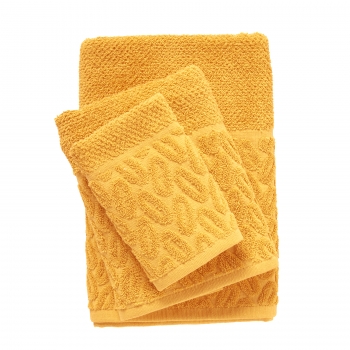 Σετ Πετσέτες 3τμχ Polycotton Best 0784 Ώχρα Das Home
