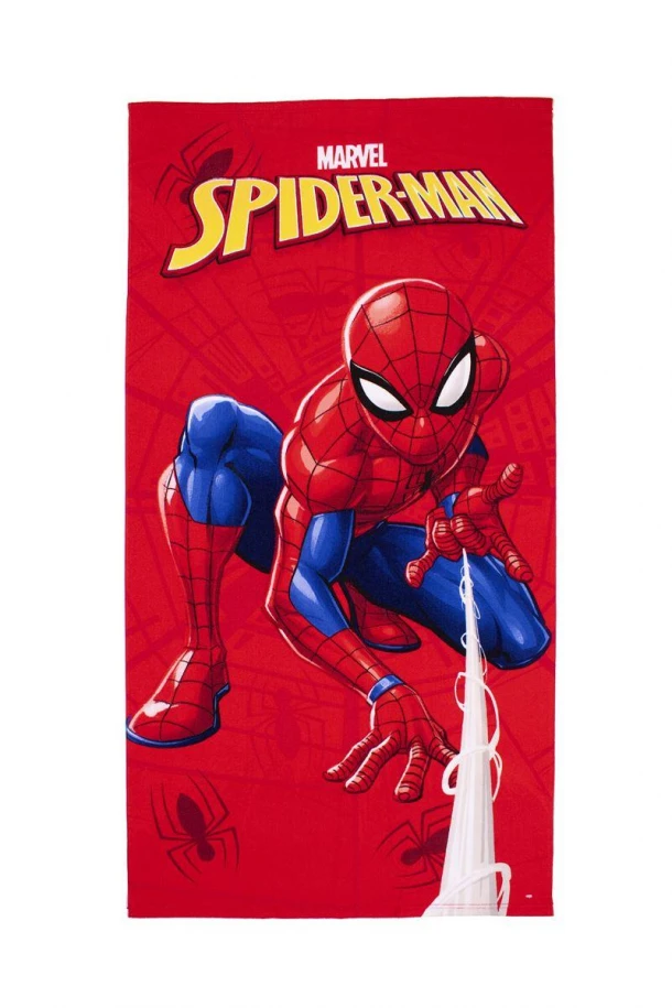 Πετσέτα Θαλάσσης Παιδική Microfiber 70x140εκ. Spiderman 42 Red Marvel DimCol