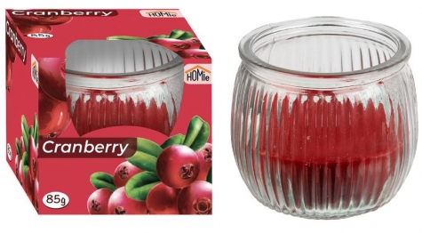 Αρωματικό Κερί Wild Cranberry Σε Βάζο 6,5x7εκ. Homie 37-461