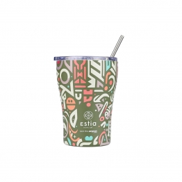 Θερμός-Ποτήρι Ανοξείδωτο Coffee Mug Geovivid Save The Aegean Estia 350ml-9x13εκ. 01-22938