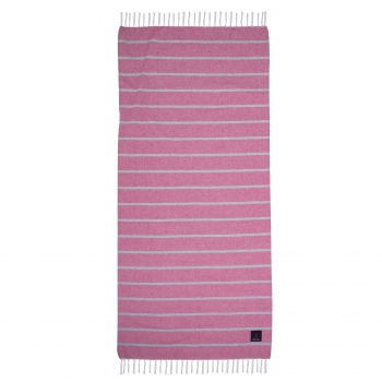 Πετσέτα Θαλάσσης-Παρεό Βαμβακερή 80x170εκ. Essential 3844 Ροζ Greenwich Polo Club