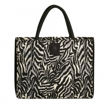 Τσάντα Θαλάσσης Polyester 46x36εκ. Essential 4038 Μαύρη-Taupe Greenwich Polo Club