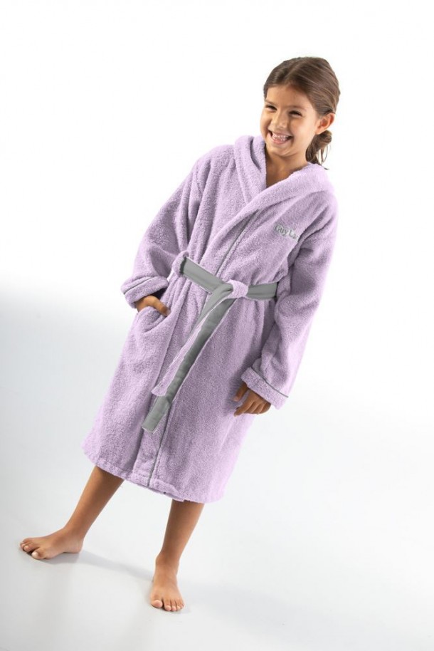 Παιδικό Μπουρνούζι Βαμβακερό 12-14 Kiddies Lilac Guy Laroche