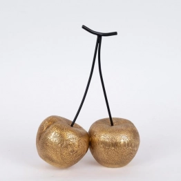 Διακοσμητικό Κεράσι Polyresin Χρυσό-Μαύρο 18,5x9,3x24,4εκ. ESTHETI 752-28604