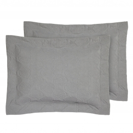 Ζεύγος Μαξιλαροθήκες Microfiber 50x70+8εκ. Happy 0287 Grey Das Home